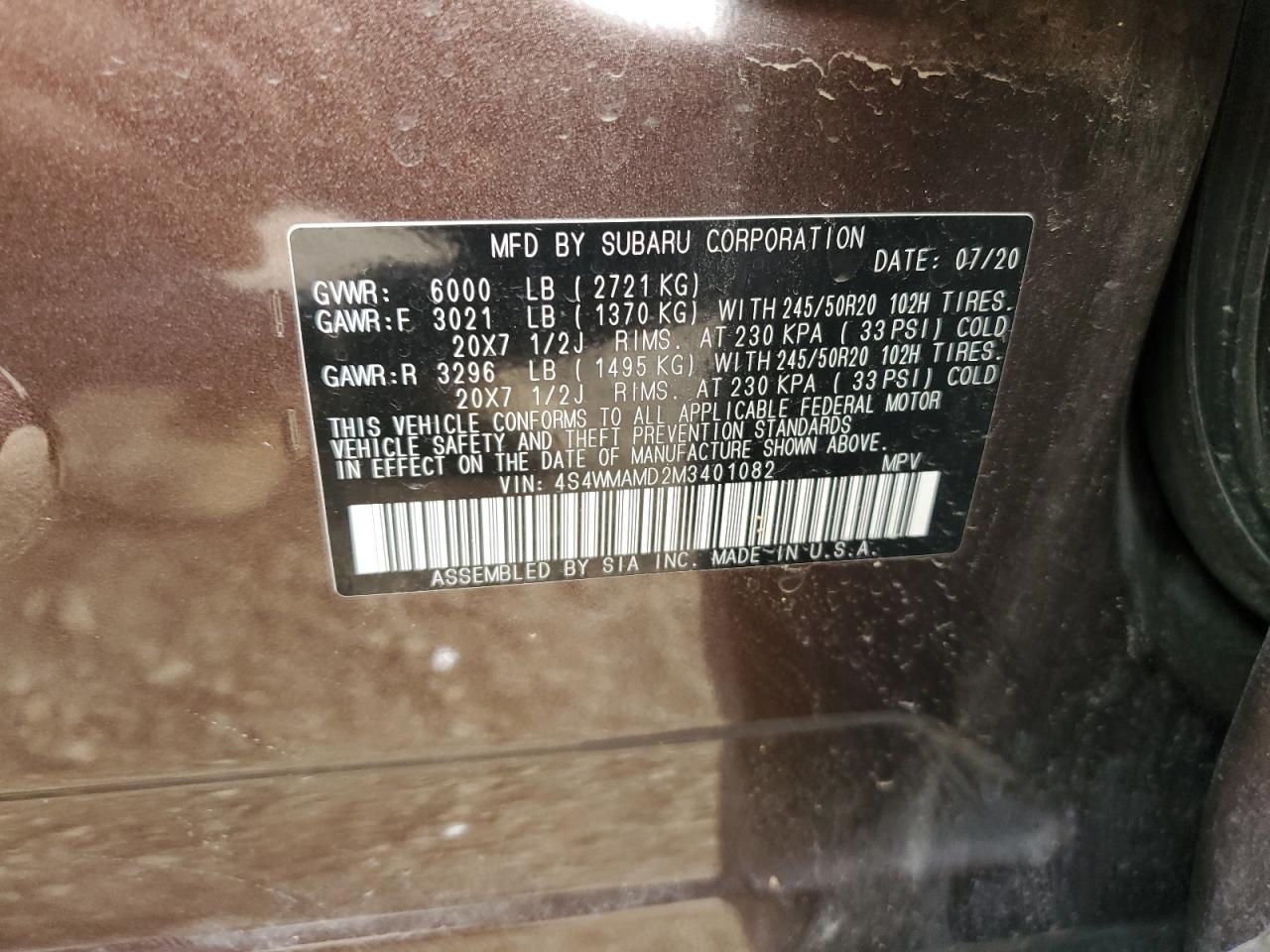 Subaru Ascent Limited Image 11