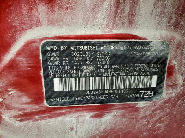 Mitsubishi Mirage Es Image 9