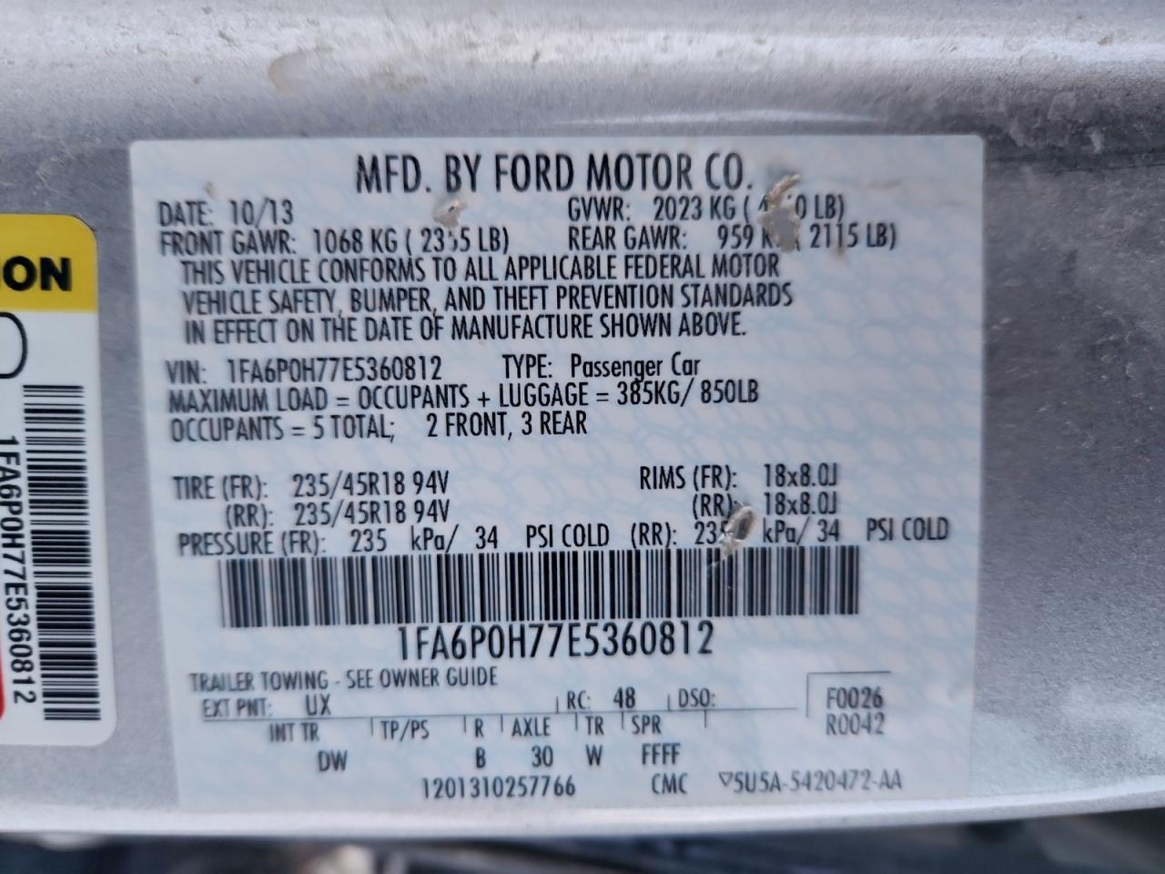 Ford Fusion Se Image 2