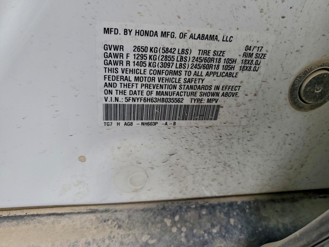 Honda Pilot Exl Image 11