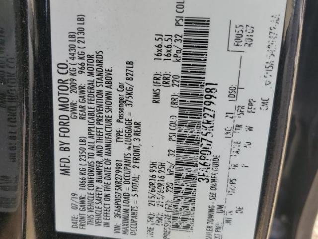 Ford Fusion S Image 10